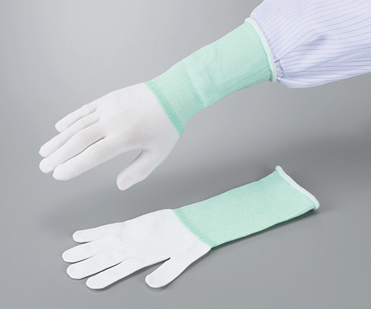 アズピュアロングインナー手袋　オーバーロックタイプ　L　10双入