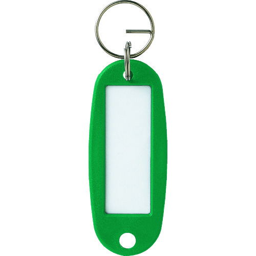 ＯＰ　キーホルダー名札　ハードタイプ　１０枚　緑画像