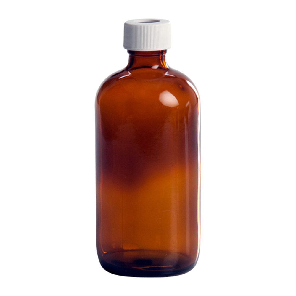 セプタム付きボトル・細口　250mL　未洗浄　茶　24本入画像