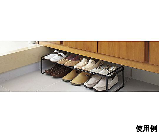 410-700x250x460mm シューズラック 上部に靴を置くスペースが設けられた立て掛けタイプの収納棚