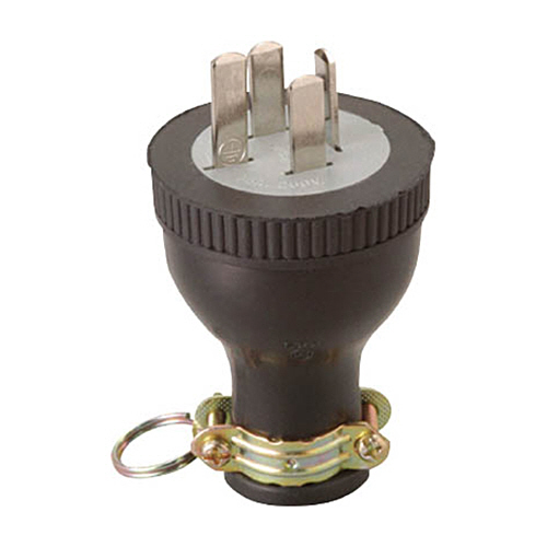 明工 ｺﾞﾑﾌﾟﾗｸﾞ接地3P 1個画像