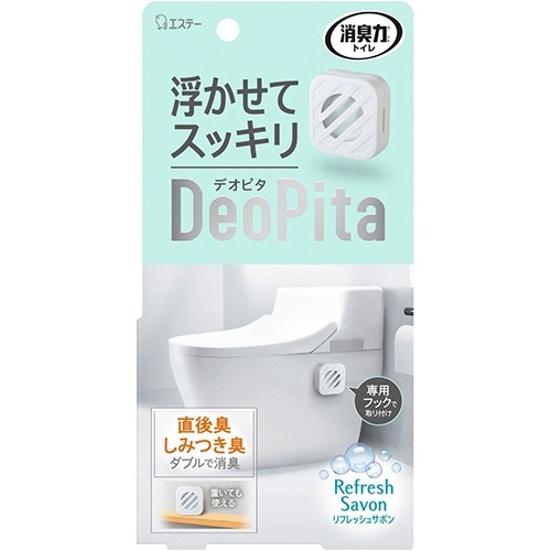 消臭力 DeoPita トイレ用 本体 リフレッシュサボン 1個画像