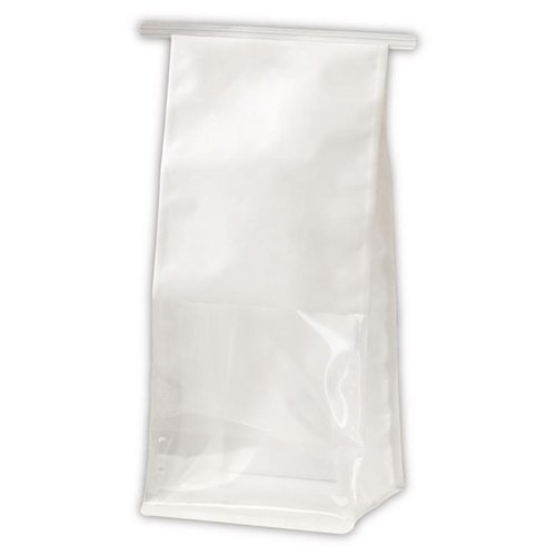 ラッピング用品 MW-3WP 無地ホワイト窓付角底袋-3/ワイヤー付(30枚) ヘッズ画像