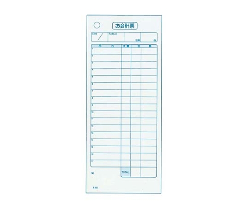 単式 会計伝票 K405(100枚つづり・20冊入)画像