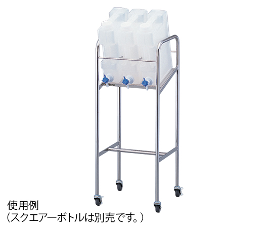 スクエアーボトル用傾斜式スタンド　搭載ボトル：5L×3個画像