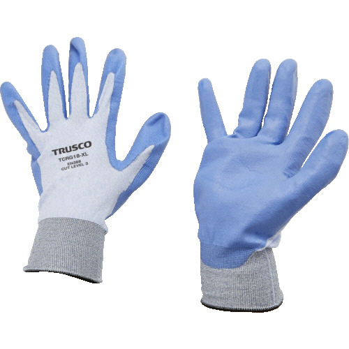 耐切創手袋 ﾎﾟﾘｳﾚﾀﾝｺｰﾃｨﾝｸﾞ 18ｹﾞｰｼﾞ編 XLｻｲｽﾞ 1双画像