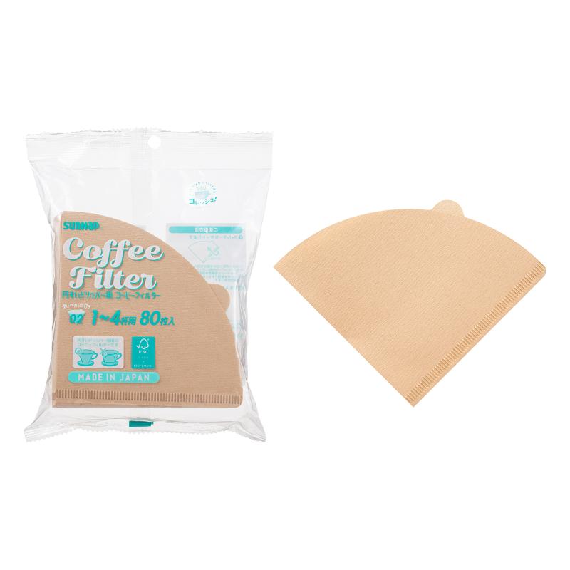 コーヒー用品 FMX コレッショ円錐コーヒーフィルター 80枚 サンナップ画像