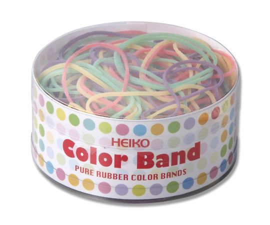HEIKO 輪ゴム カラーバンド #16 30g入 幅1.1mm画像