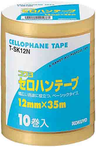 セロハンテープ工業用　１２ｍｍ×３５ｍ　１０巻入画像