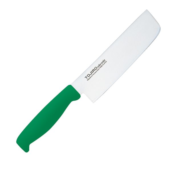 包丁 TOJIROカラー菜切(薄刃) 16.5cm グリーン F-241G 藤次郎画像
