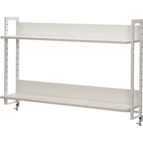 アールエフヤマカワ　ワークデスク２上置ハイシェルフＷ１２００　ホワイト画像