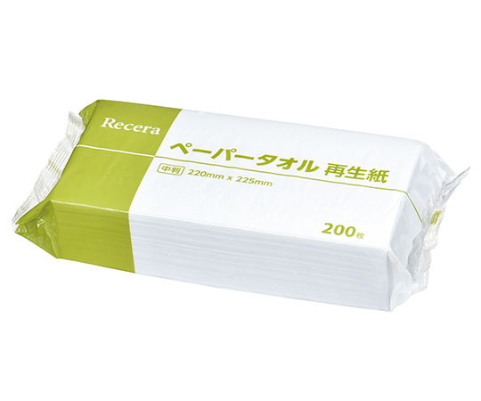 Recera　ペーパータオル　再生紙　中判　200枚入画像