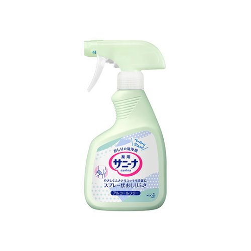 【介護/医療】清拭剤 サニーナ 薬用スプレー状おしりふき 業務用400mL 花王