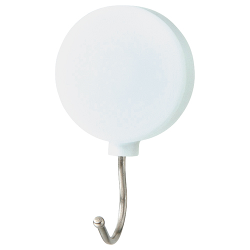 ﾌﾟﾗﾏｸﾞﾈｯﾄﾌｯｸ ｽｲﾝｸﾞ式 耐荷重約3kg 白 1個画像