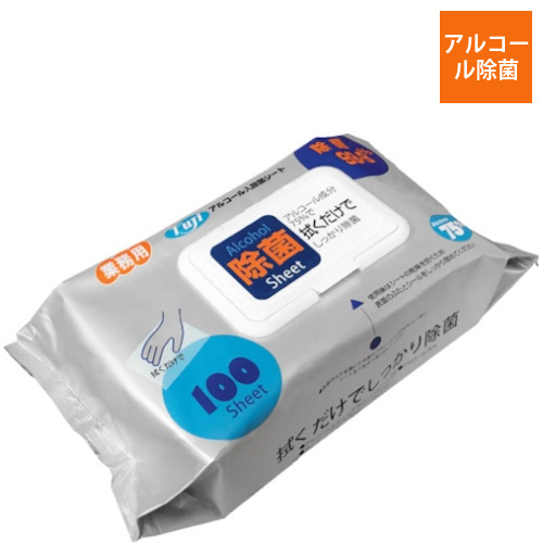 フジ　フジアルコール入除菌シート画像