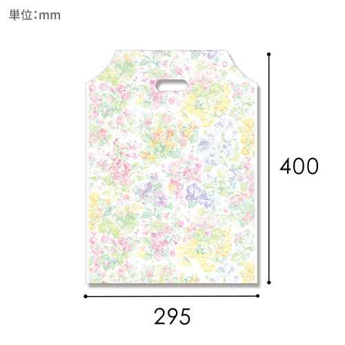 HEIKO 手抜き (小判抜き)ポリ袋 DXハンディバッグ S ローザ 表記入り 100枚画像