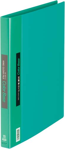 カラーベース差替式緑Ａ４縦背幅２５ｍｍ３０穴３冊画像