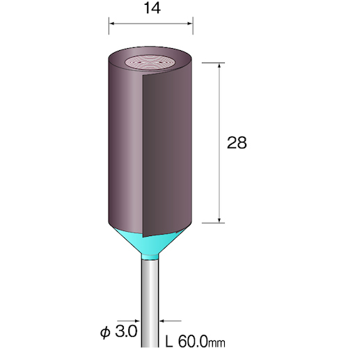 ﾐﾆﾓ ﾛｰﾙｻﾝﾀﾞｰ#600 φ 14 1袋(5本)画像