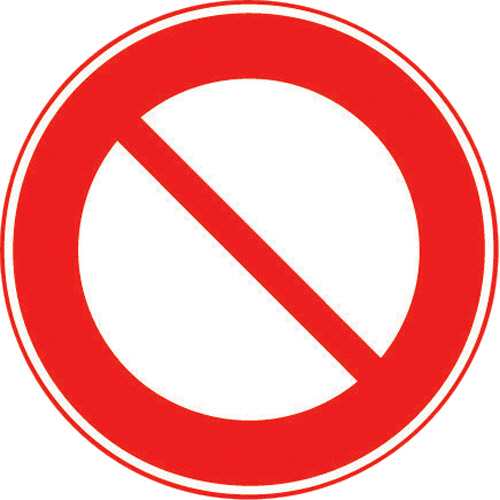 ﾄｰｸﾞ ﾒﾗﾐﾝ標識｢車両通行止め｣ 1枚画像