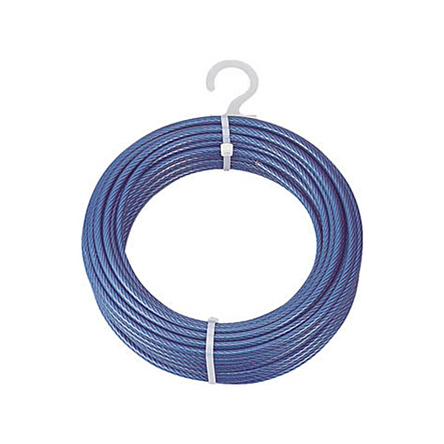 PVC被覆ﾒｯｷ付ﾜｲﾔｰﾛｰﾌﾟ 4mm×10m 1巻画像