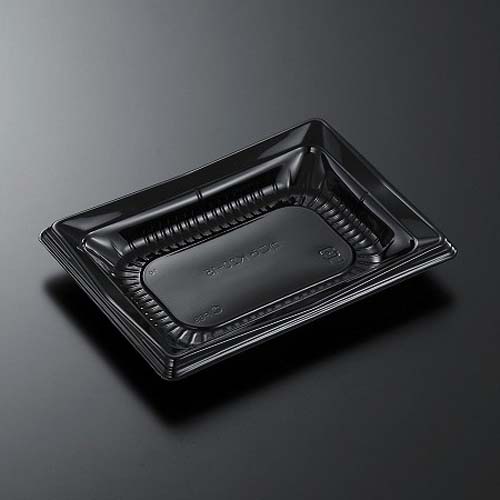 中央化学 どんぶり容器 CT かこみ K20-15 黒-BK 本体L1画像