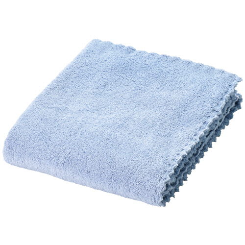 ｸｲｯｸﾍｱﾄﾞﾗｲﾀｵﾙ 約40×100cm ﾌﾞﾙｰ 1枚画像