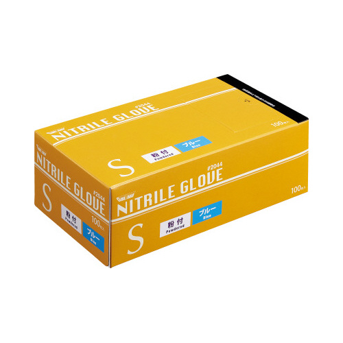 ニトリル手袋＃２０４４粉付　青　Ｓ　１００枚×１０画像