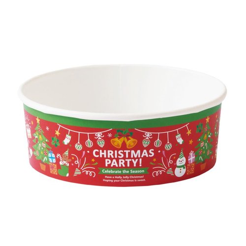 ケーキカップ XS983 ロールフリーカップ(クリスマスパーティー) 天満紙器画像