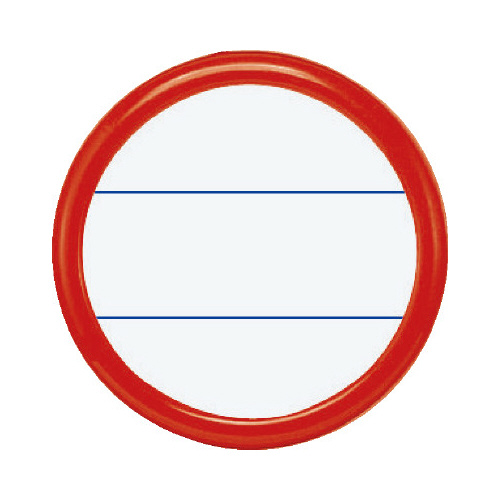 丸型名札安全ピン・クリップ両用型　直径５０ｍｍ赤画像