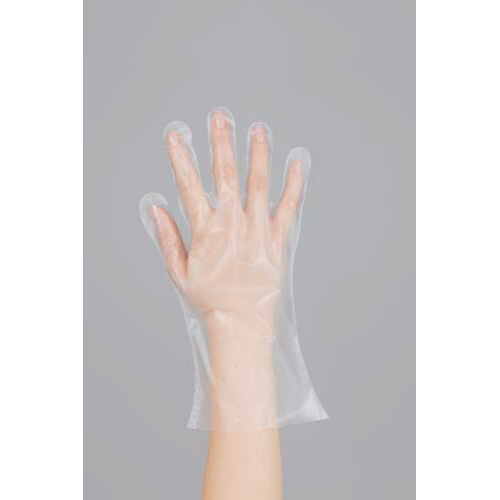 ポリエチレン手袋　内エンボス　Ｍ　１００枚入画像