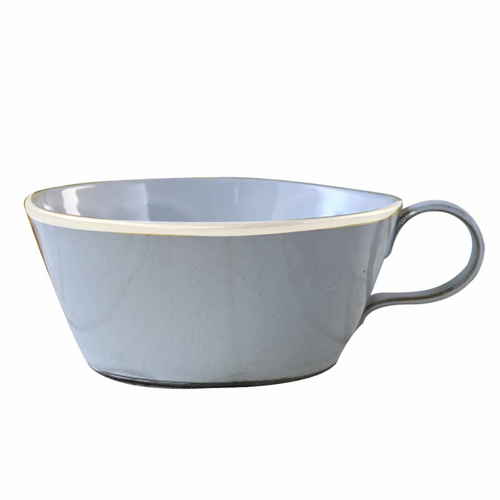 スープカップ 380ml スリール Sourire 笠間焼 カップ 食器 洋食器 陶器 シルバー画像