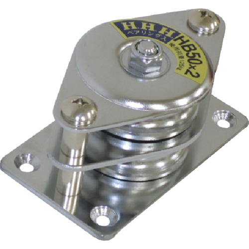 ｽﾃﾝﾚｽ固定滑車 よこ型 二車 75mm 1個画像