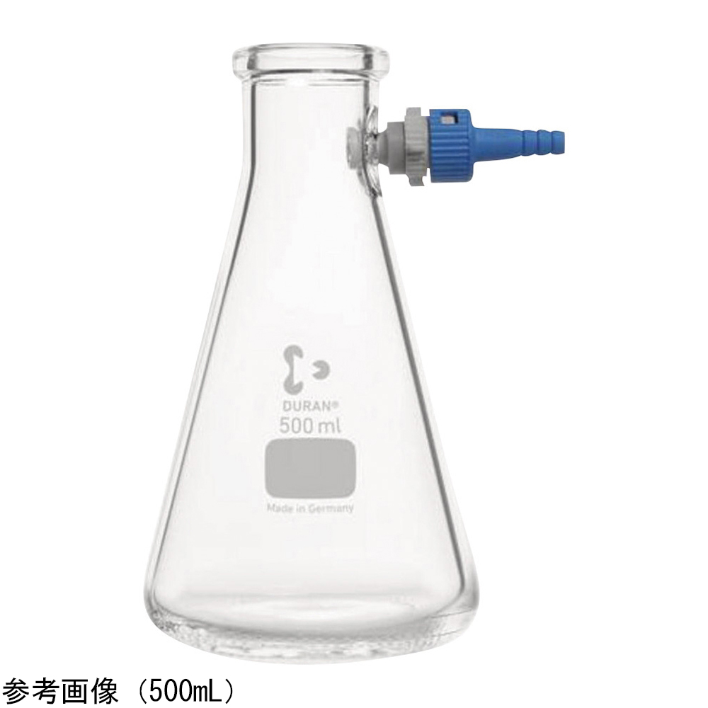吸引ろ過瓶（PBT製チューブコネクター付）三角 2000mL