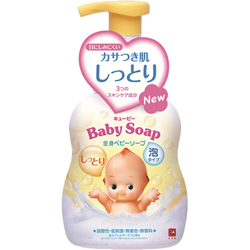 ｷｭｰﾋﾟｰ しっとり全身ﾍﾞﾋﾞｰｿｰﾌﾟ 泡ﾀｲﾌﾟ ﾎﾟﾝﾌﾟ付 400ml 1ｾｯﾄ(12本)画像