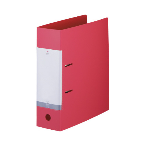 Ｄリング２穴ファイル　赤Ａ４縦背幅８８ｍｍ画像