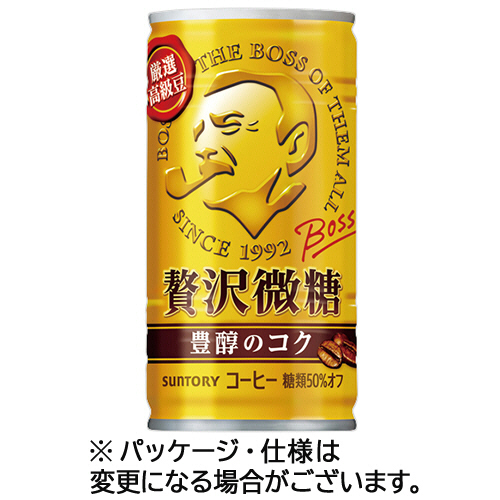 ﾎﾞｽ 贅沢微糖 185g 缶 1ｾｯﾄ(60本:30本×2ｹｰｽ)画像