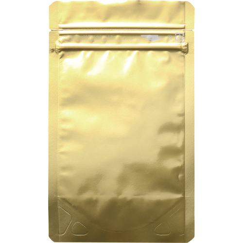 ｢ﾗﾐｼﾞｯﾌﾟ｣ ｱﾙﾐｶﾗｰｽﾀﾝﾄﾞﾀｲﾌﾟ 金 130×100+30 1袋(50枚)画像