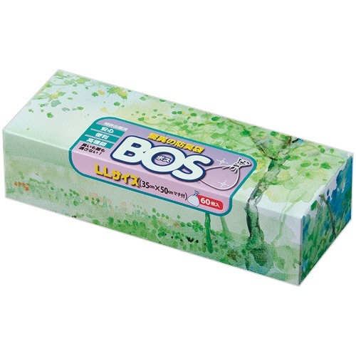驚異の防臭袋　BOS　箱型　LLサイズ　白　1箱(60枚)画像