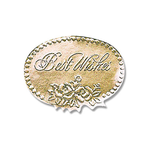 ギフトシール Ｍ ベストウィッシュ金 １０４片画像