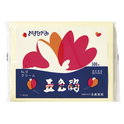 おはながみ　クリーム　Ｎｏ．１８　５００Ｐ画像