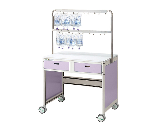 アルティア　点滴処置車　950×715×1550　ラベンダー