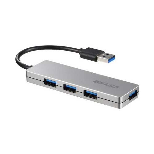 ＵＳＢ３．０　４ポート　ハブ　シルバー