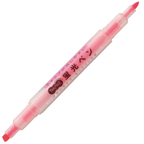 ｷｬｯﾌﾟが外しやすい蛍光ﾍﾟﾝ ﾂｲﾝ ﾋﾟﾝｸ 1本