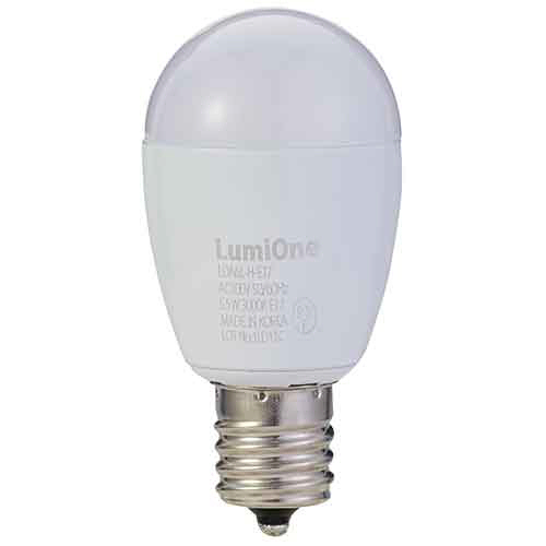 LED電球 ﾐﾆｸﾘﾌﾟﾄﾝ形 E17口金 5.5W 3000K 電球色 1個