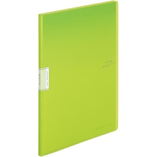 クリヤーブックモッテＡ４縦　２０Ｐ　黄緑１０冊画像