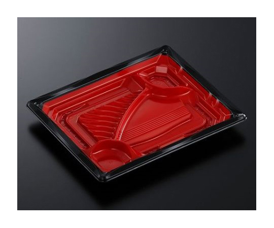 弁当容器 CTいろは 23-19C 赤黒-BK 身 600枚画像