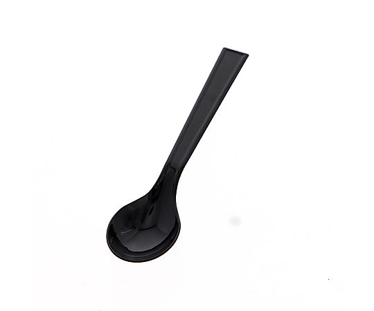 プラスチックスプーン 12.3cm 単袋 黒 100本入画像