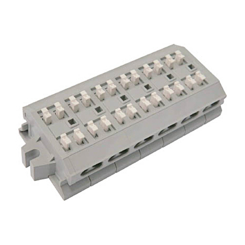 ｽｸﾘｭｰﾚｽ端子台 極数6 1個画像