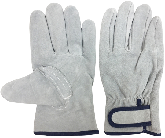 牛床革手袋　マジックテープ　内綿　Lサイズ