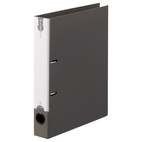 Dﾘﾝｸﾞﾌｧｲﾙ A4ﾀﾃ 2穴 250枚収容 25mmとじ 背幅45mm ﾀﾞｰｸｸﾞﾚｰ 1冊画像